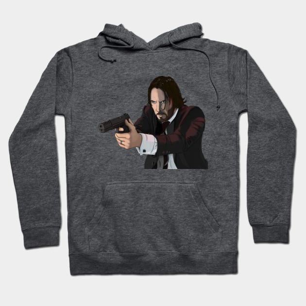 John Wick is back!! Hoodie by Deadpoolinc